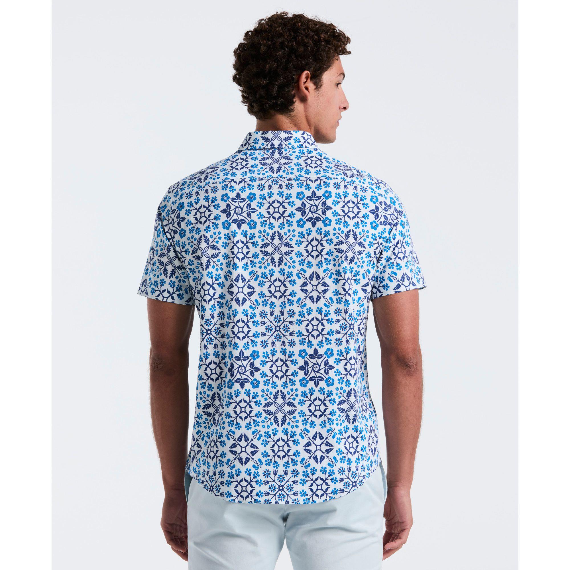 Camisa Hombre Manga Corta Blanca OPWM2503-1