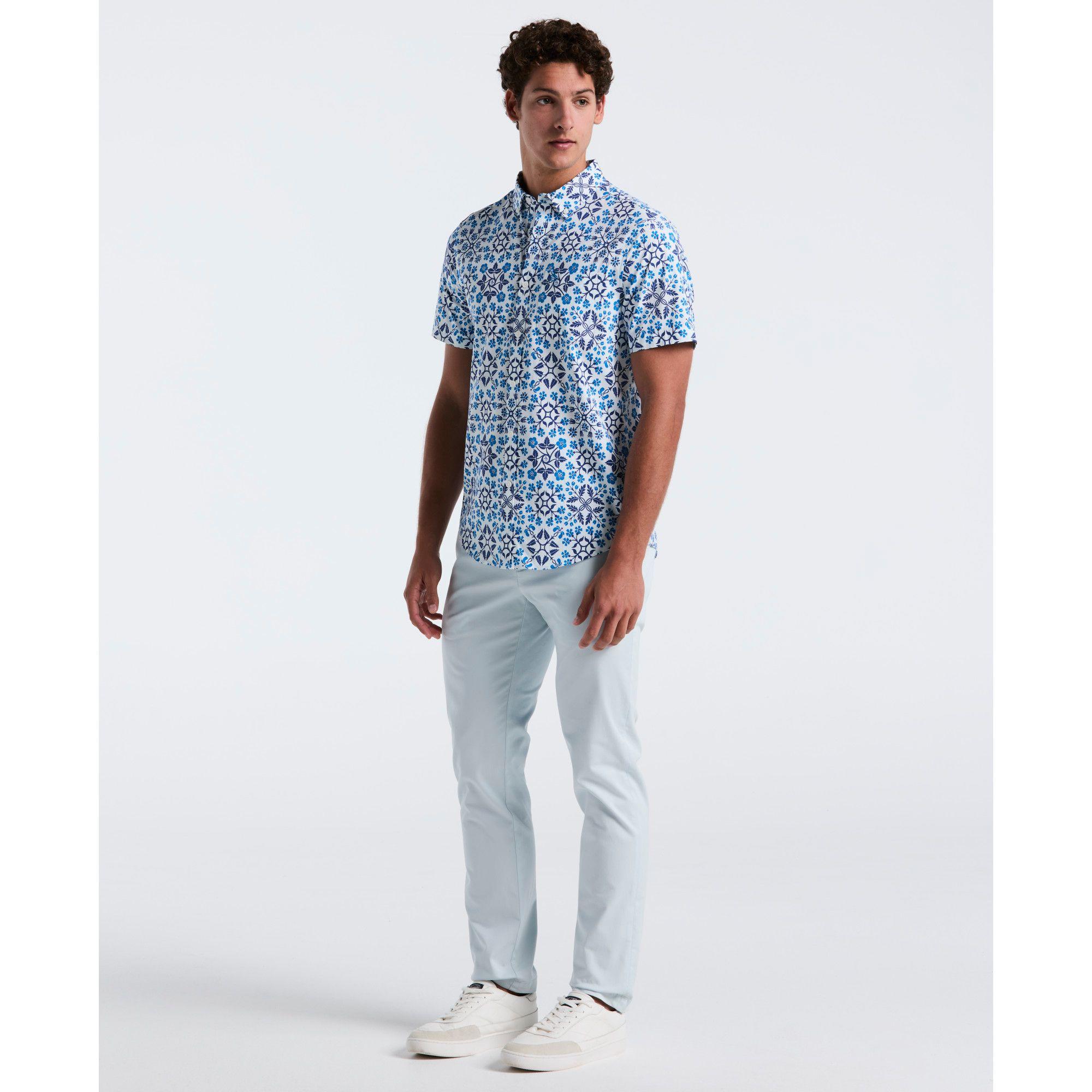Camisa Hombre Manga Corta Blanca OPWM2503-3