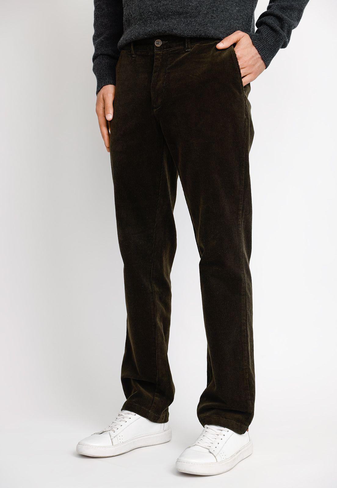 Pantalón Cotelé Hombre Vision Verde-0
