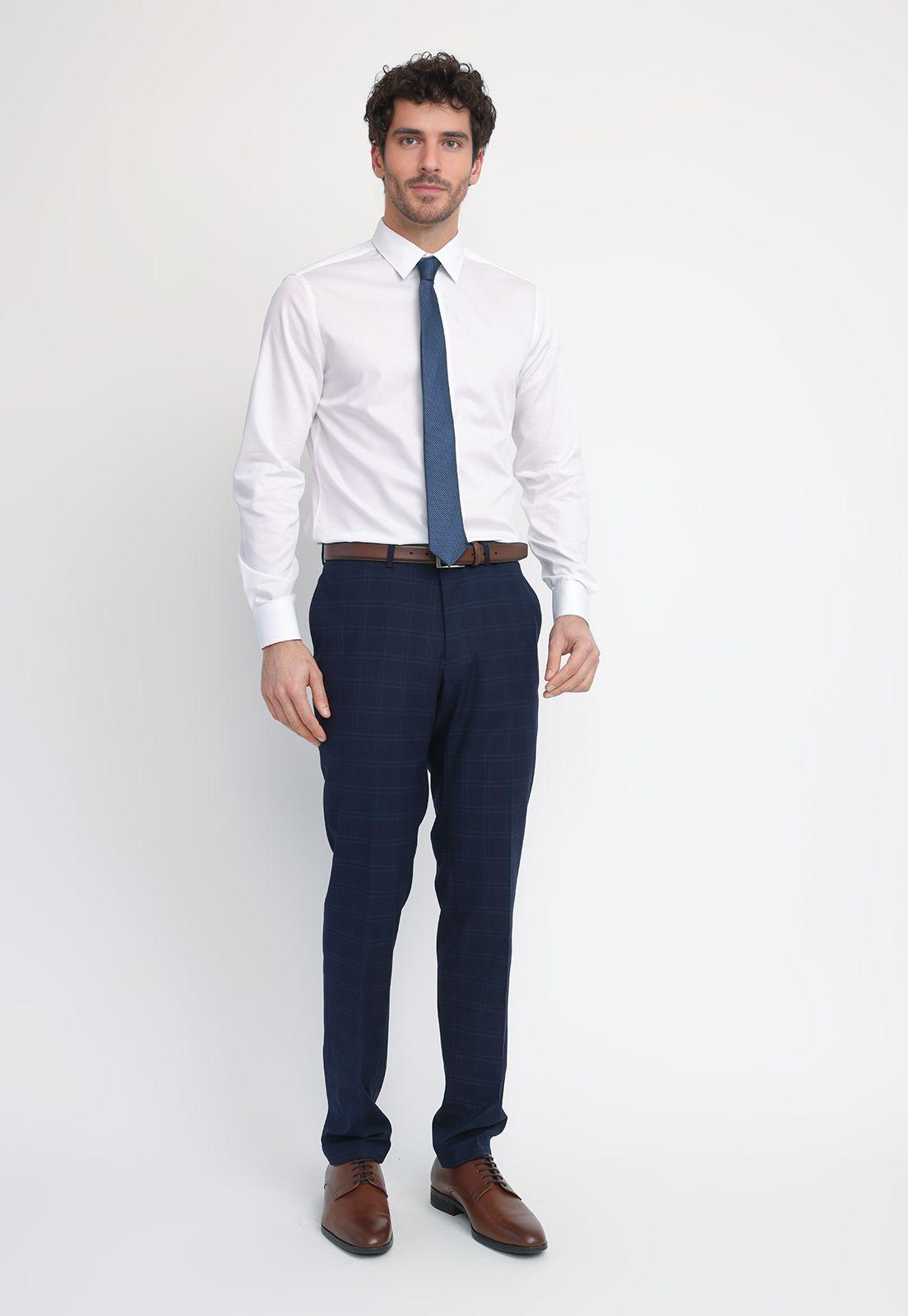 Pantalón Formal Hombre Suit Separate Azul THE WASHABLE SLIM-3