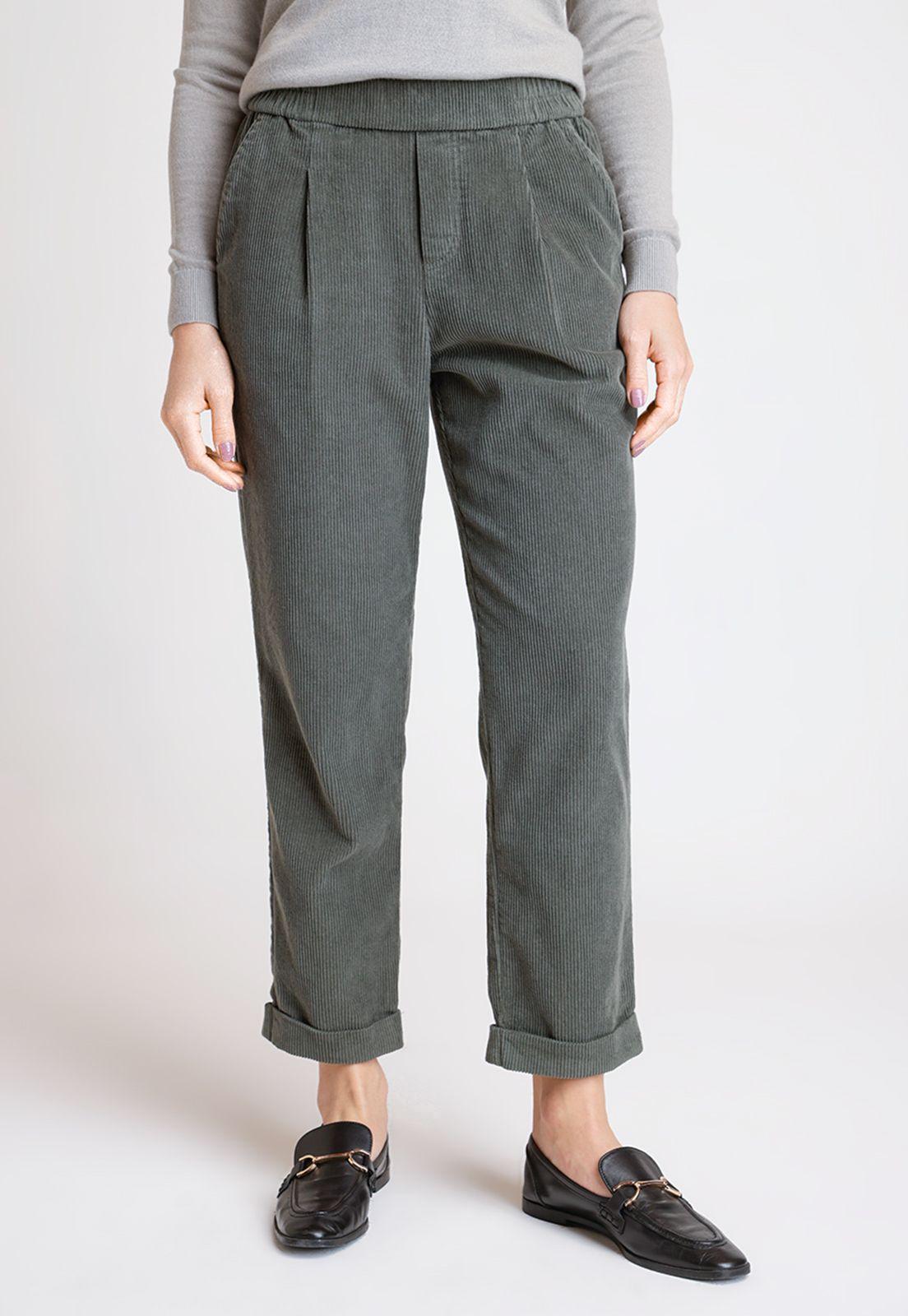Pantalón De Mujer Modelo Ilana Color Salvia-0
