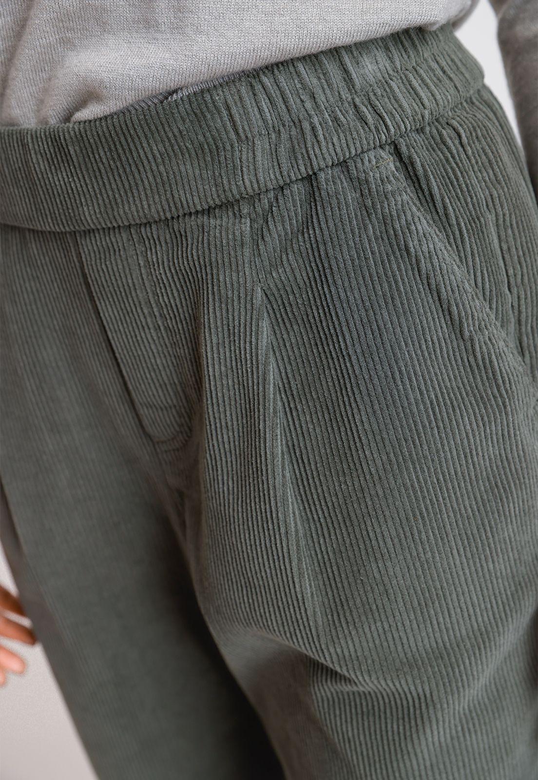 Pantalón De Mujer Modelo Ilana Color Salvia-2