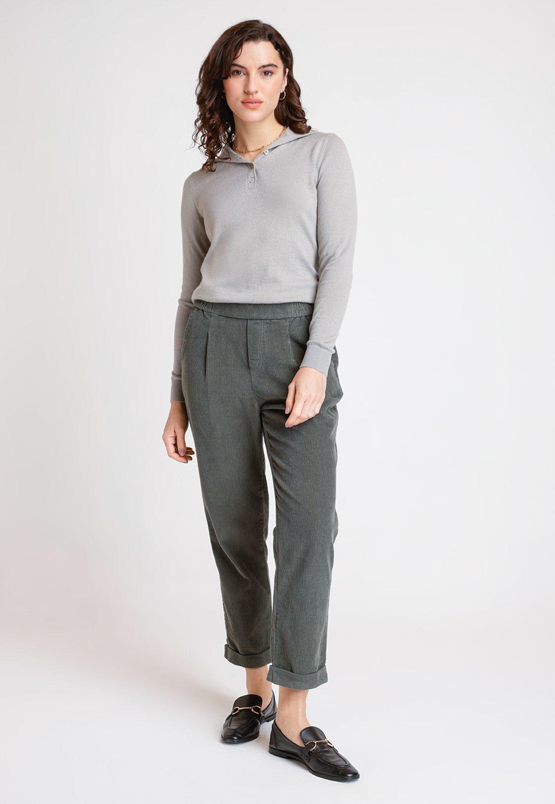 Pantalón De Mujer Modelo Ilana Color Salvia-3