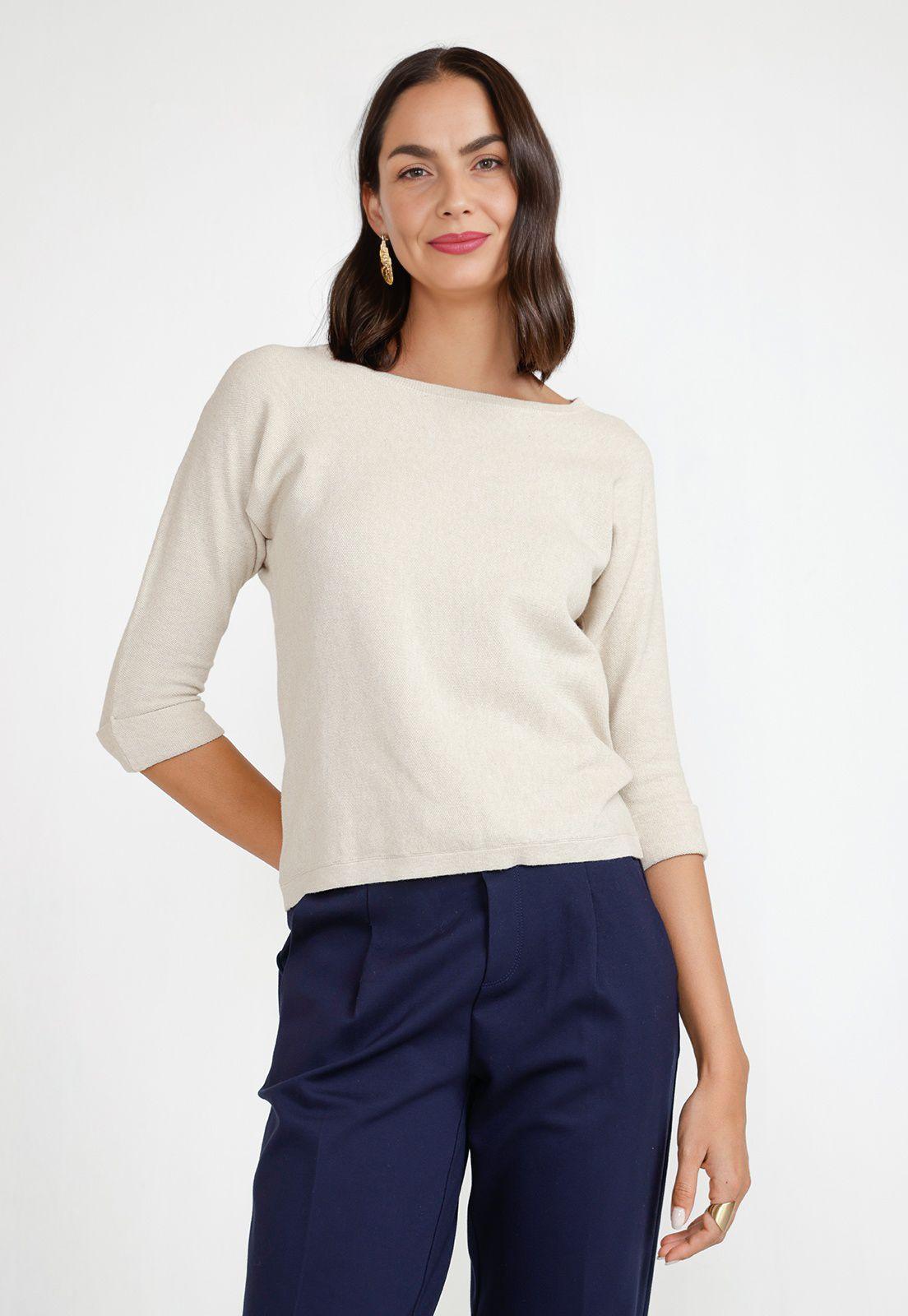 Tejido Mujer Dover Crudo-0
