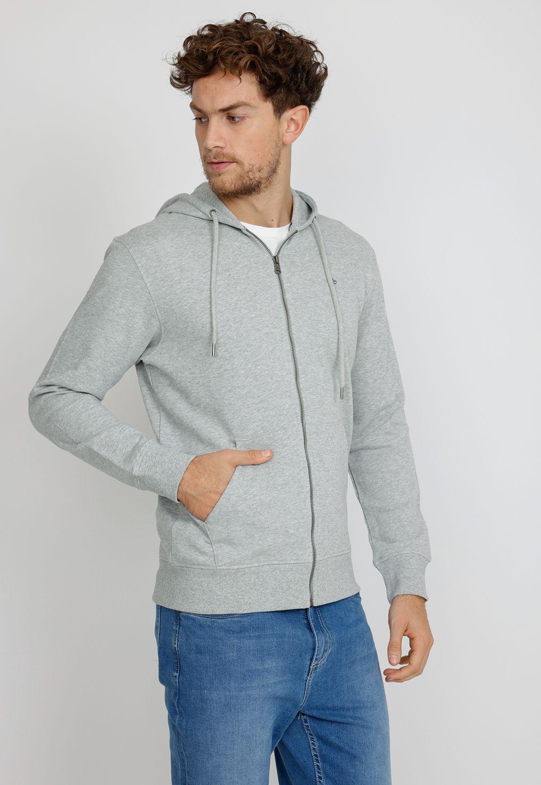 Polerón hombre Casual Slim Fit Waterloo Algodón Gris -0
