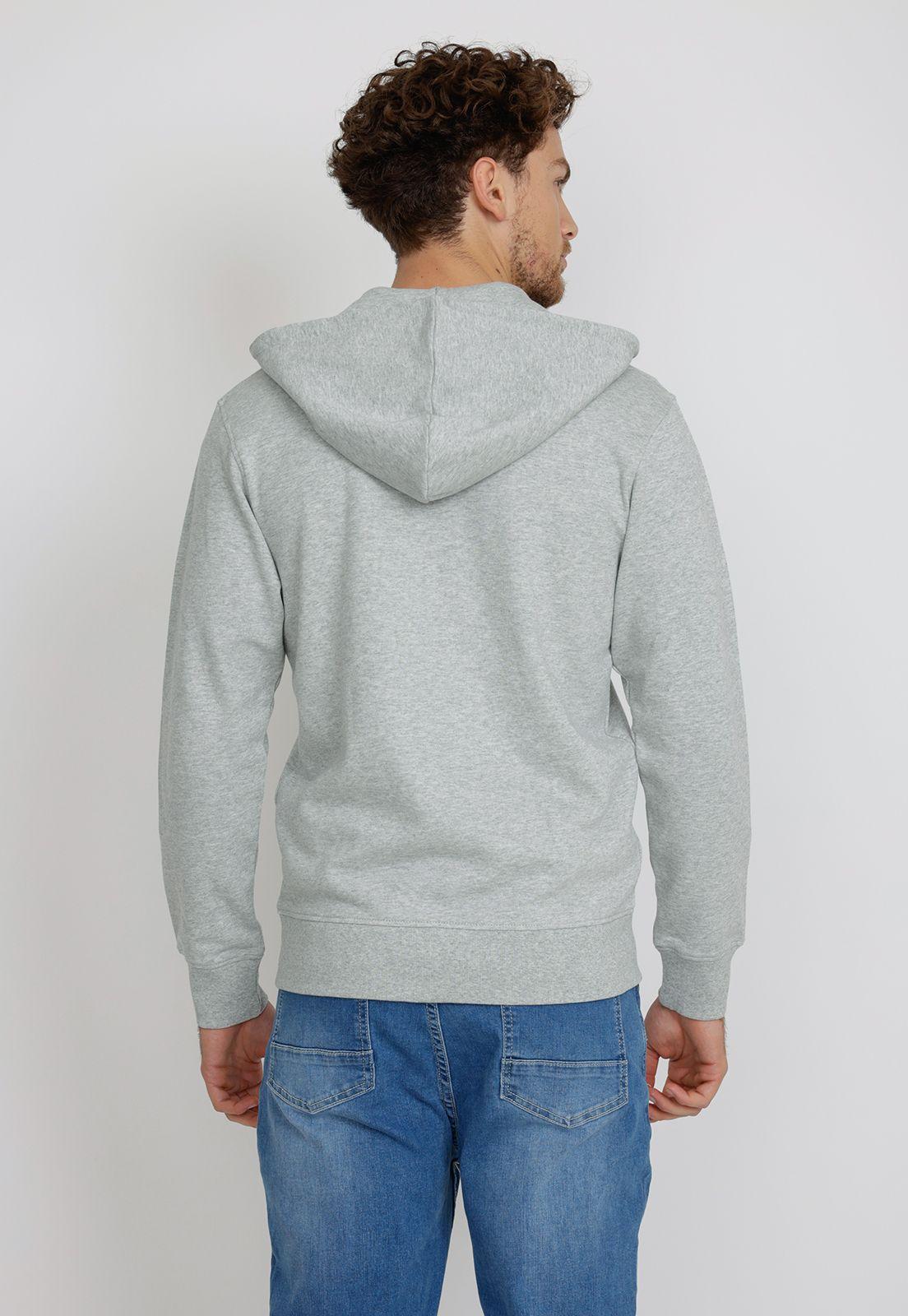 Polerón hombre Casual Slim Fit Waterloo Algodón Gris -1