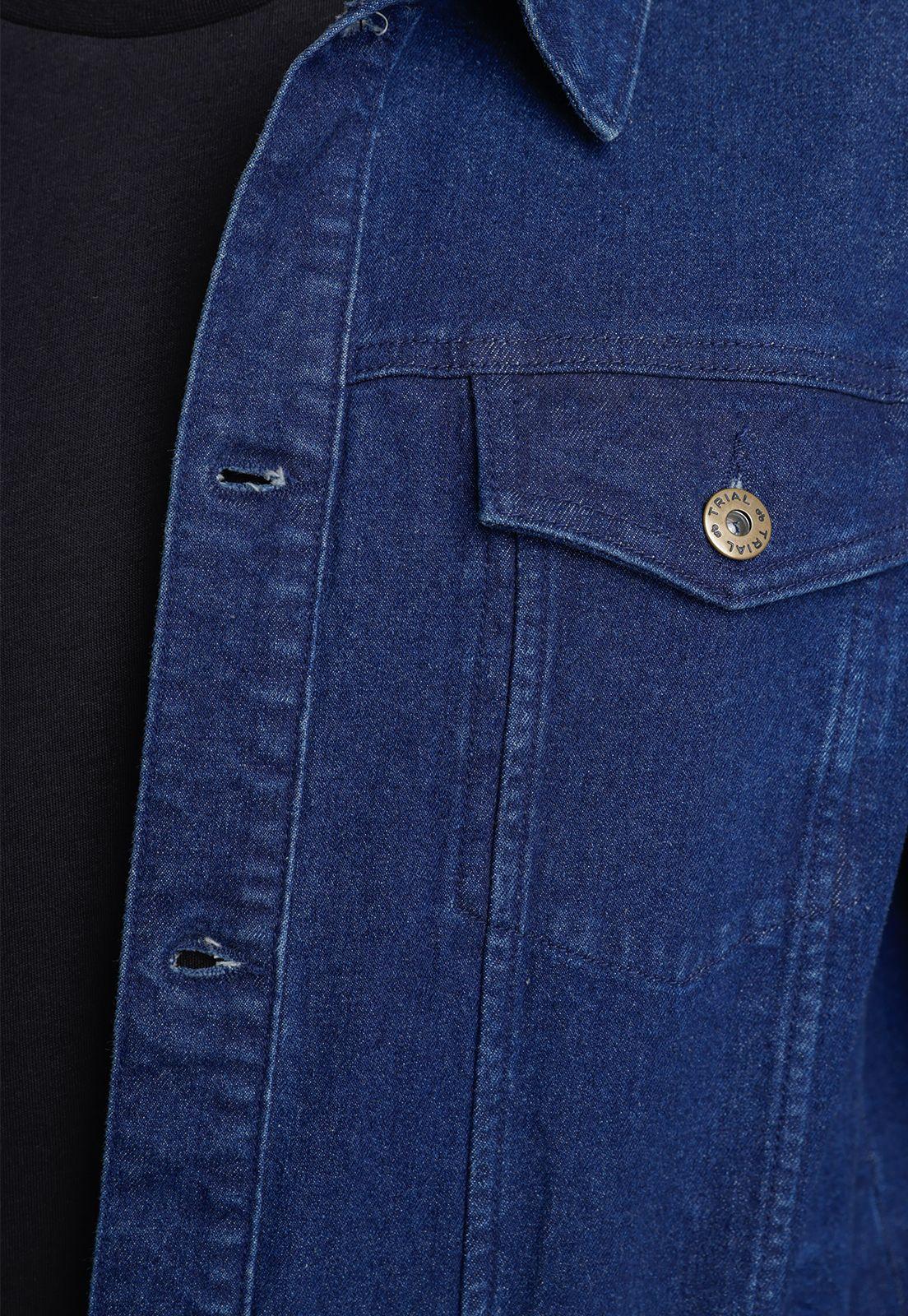 Chaqueta hombre Slim Fit Tiana Algodón Azul-2