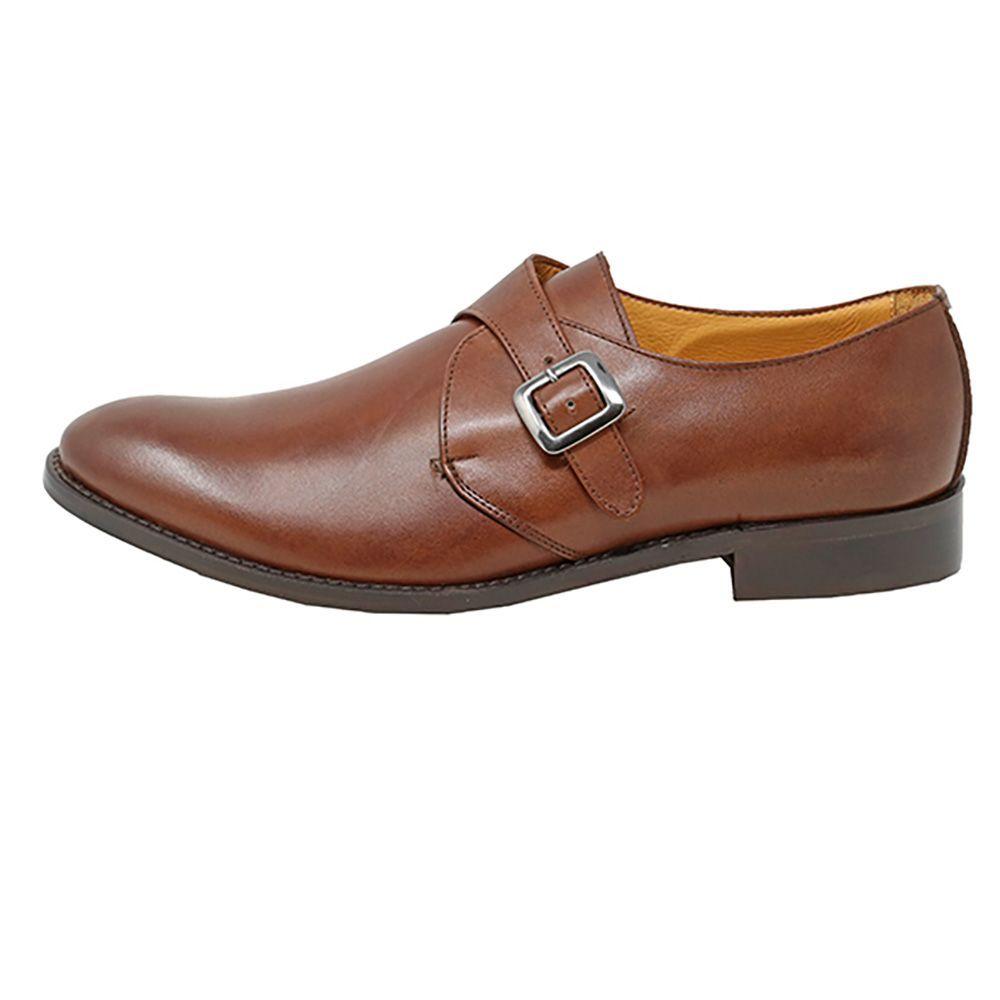 Zapatos Ravel Flex Plain Toe Monk Cafe-1