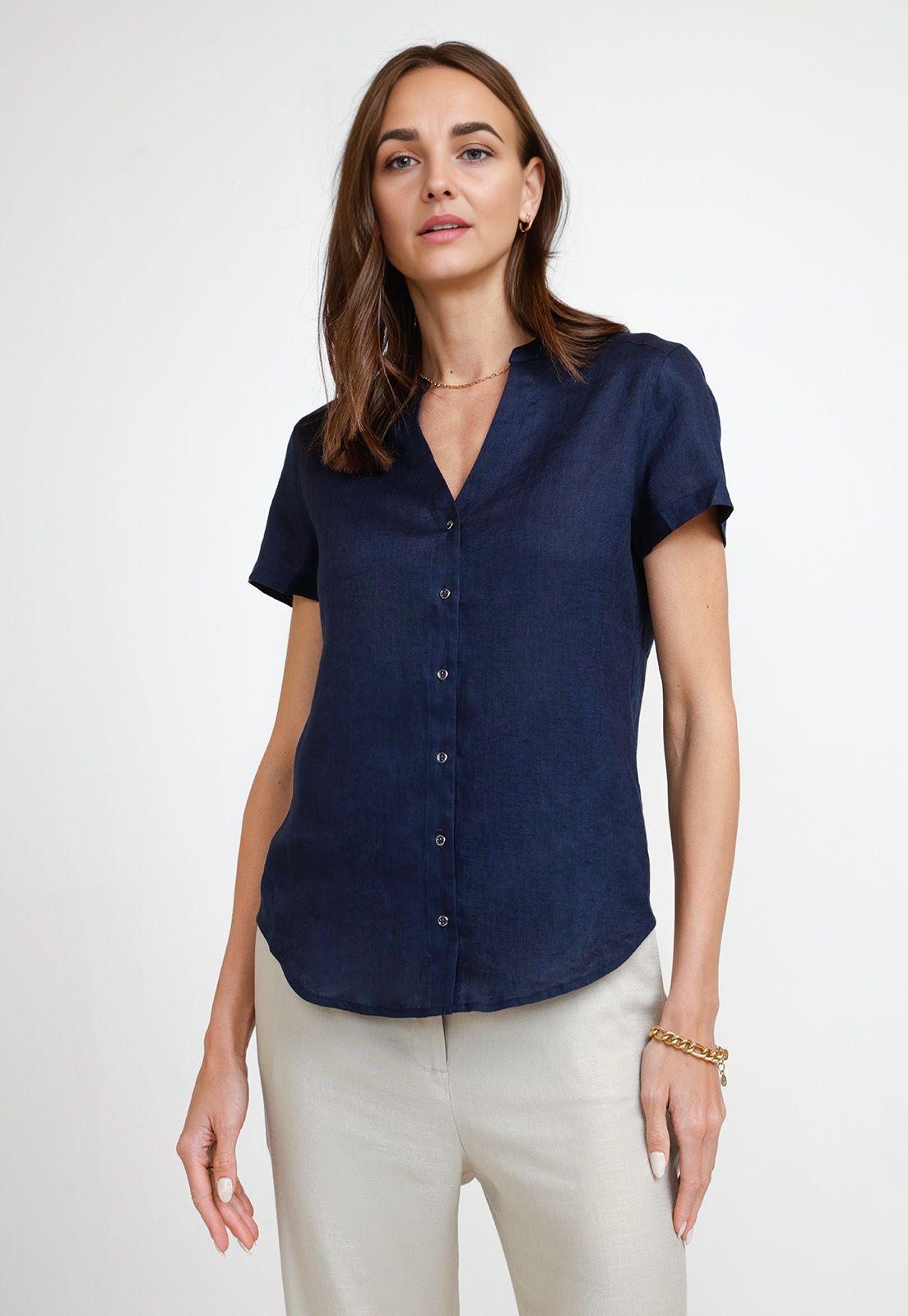 Blusa de Mujer Modelo Keiko Color Marino-0