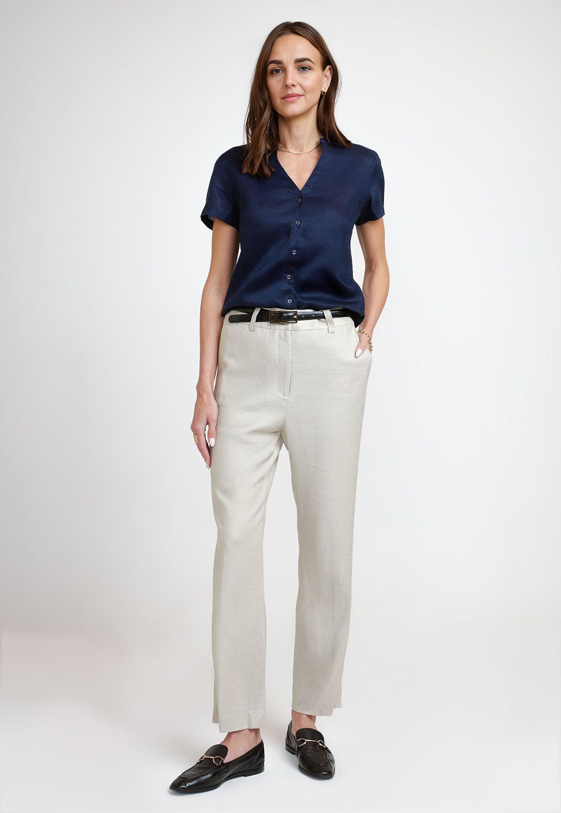 Blusa de Mujer Modelo Keiko Color Marino-3