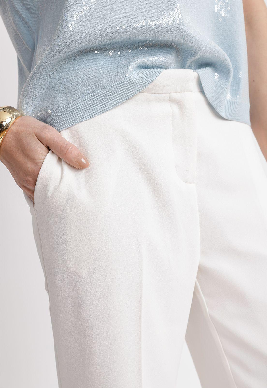 Pantalón Mujer Loreto Viscosa Crema-2