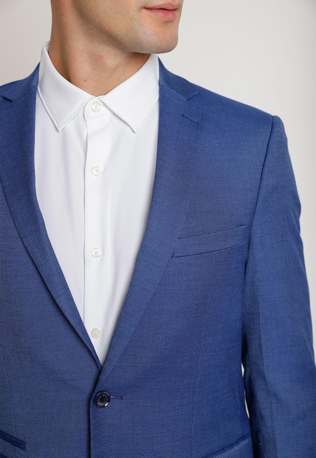 Chaqueta Hombre Traje Suit Separates Washable Azul Claro-2