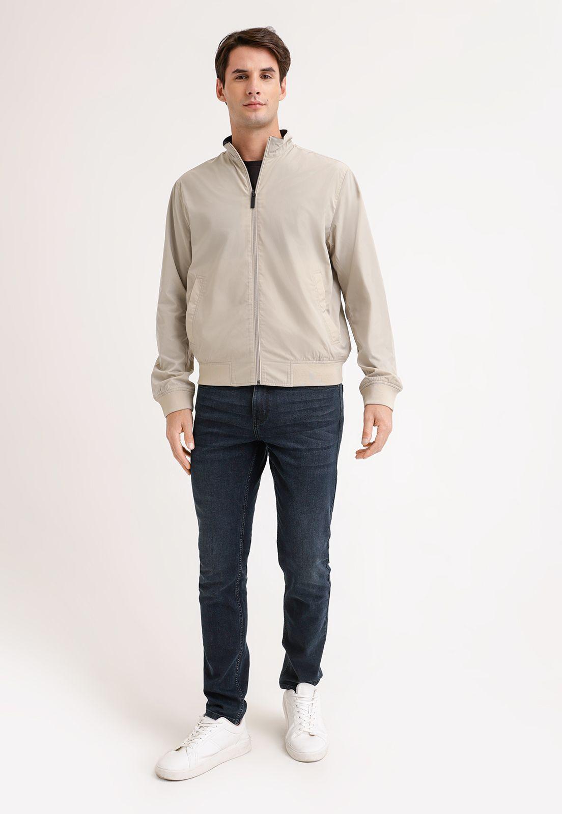 Chaqueta Hombre Casual Reversible Beige-4