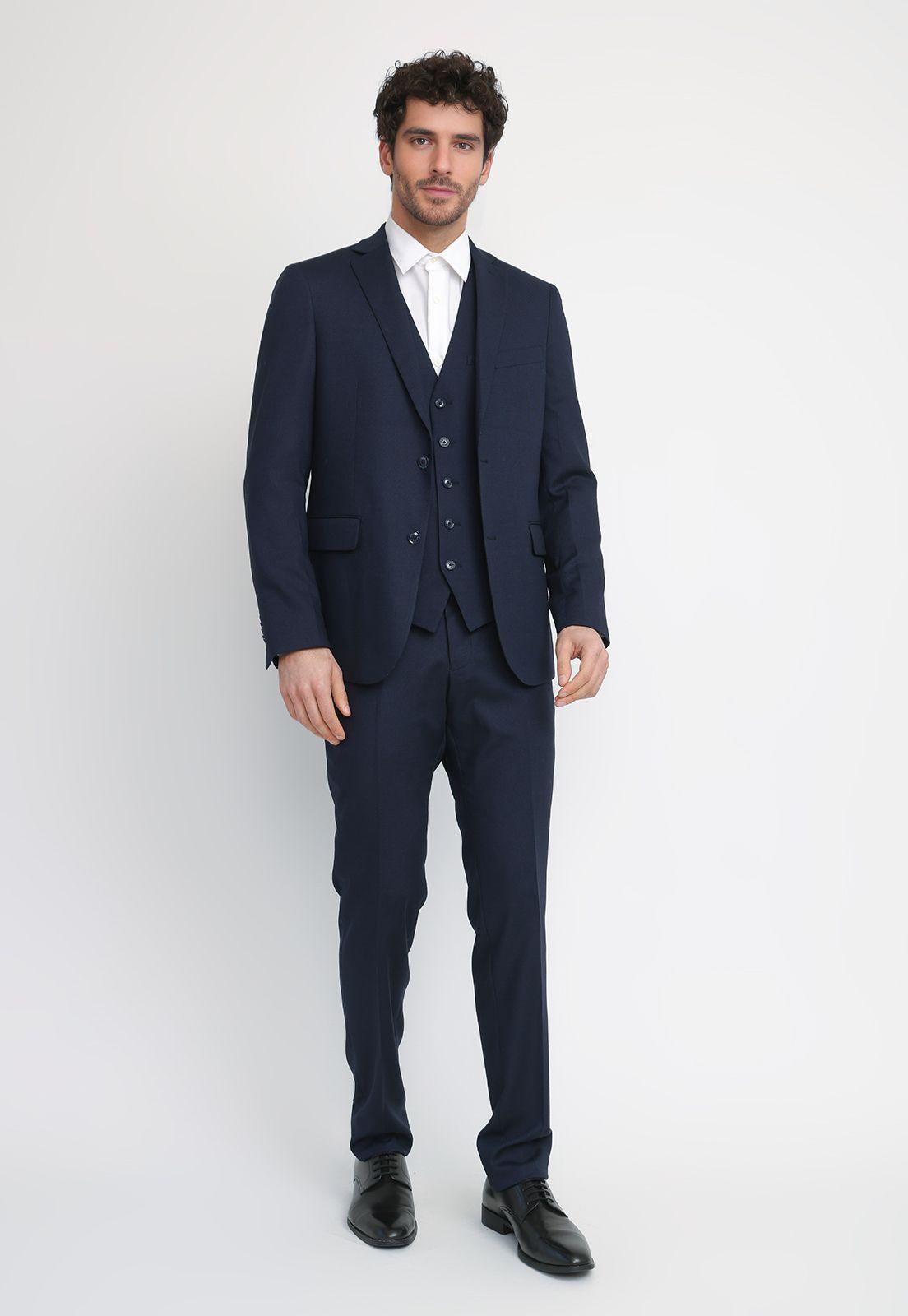 Chaqueta Formal Hombre Suit Separate Navy THE WASHABLE SLIM SUIT-3