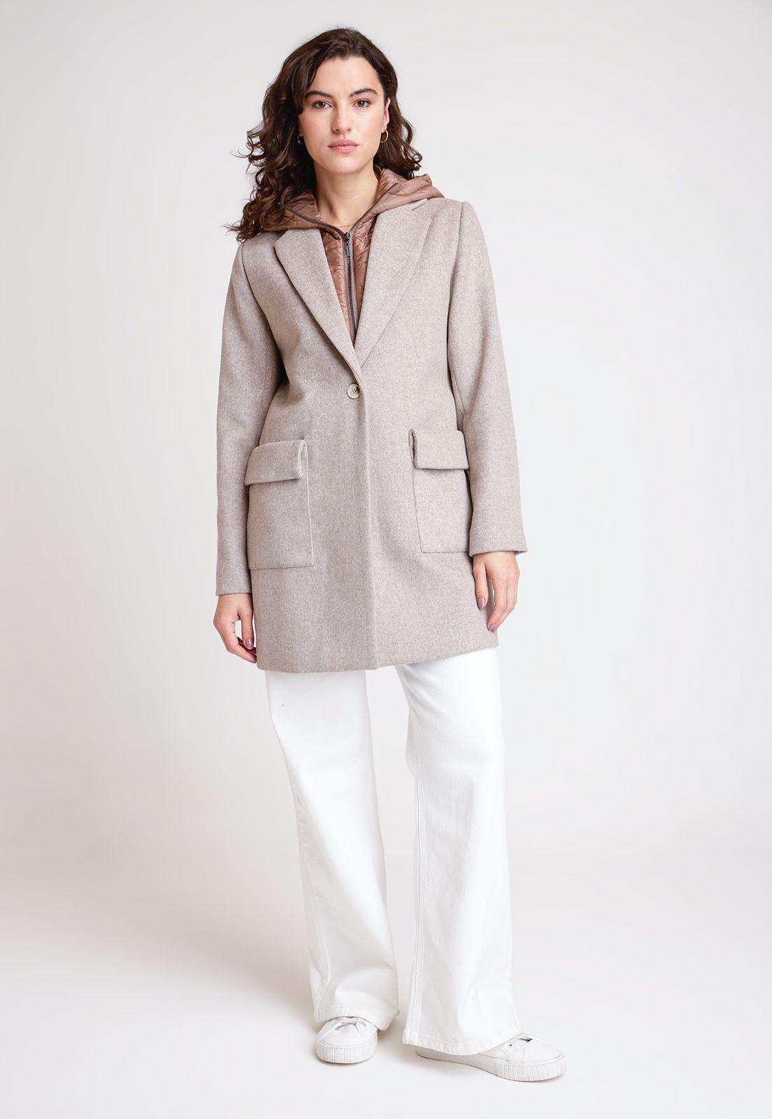 Chaquetón De Mujer Modelo Joss Color Beige-4