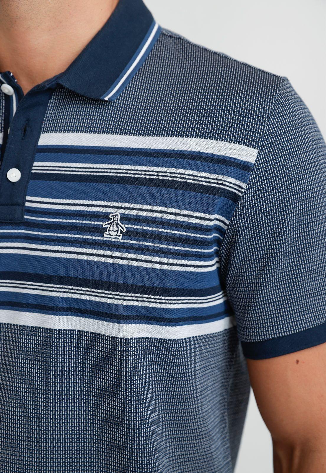 Polera Hombre Polo Azul-2