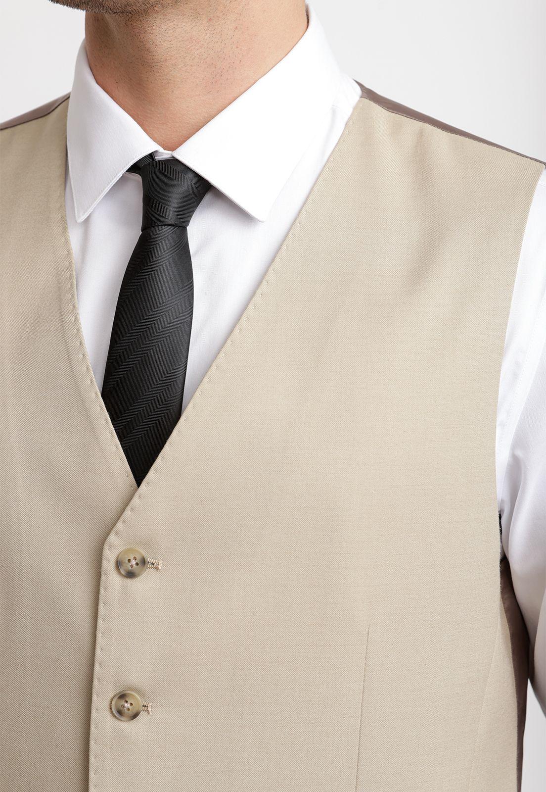 Gilet Hombre Formal Graduación Beige-2