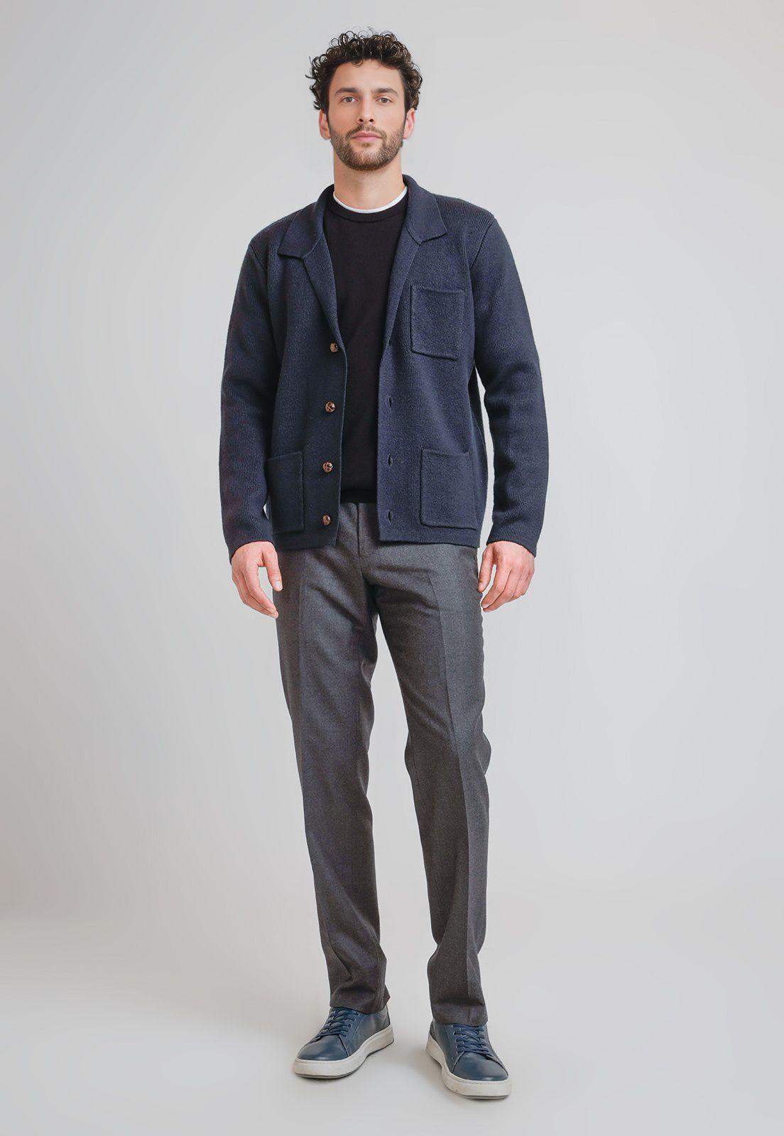 Cardigan Hombre Phillip Azul Marino-3