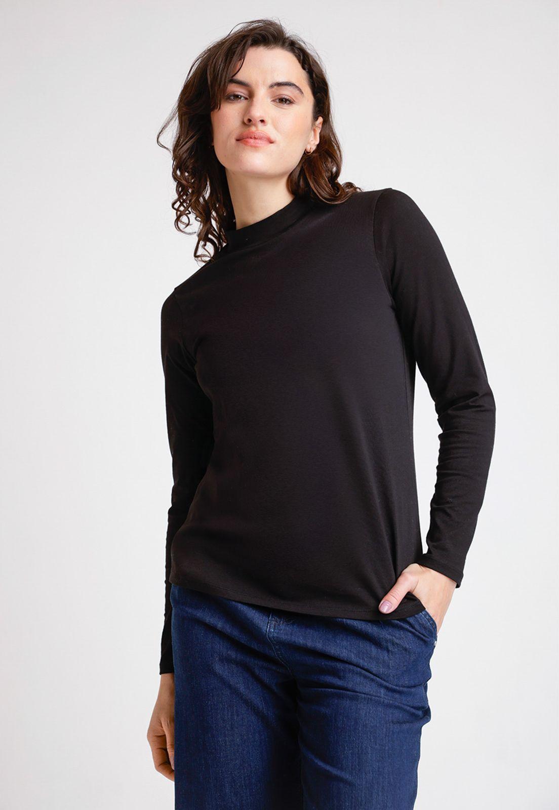 Polera De Mujer Modelo Eris Color Negro-0