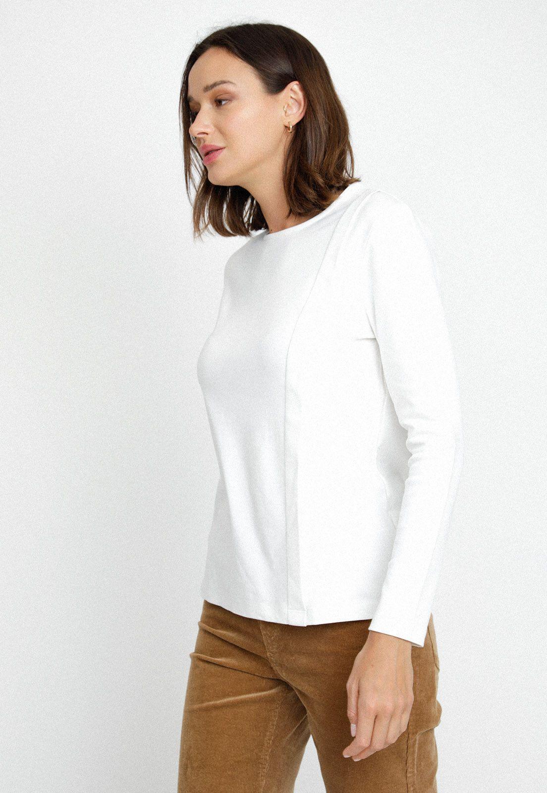 Polera Cecil Algodón Peruano - Crudo-0