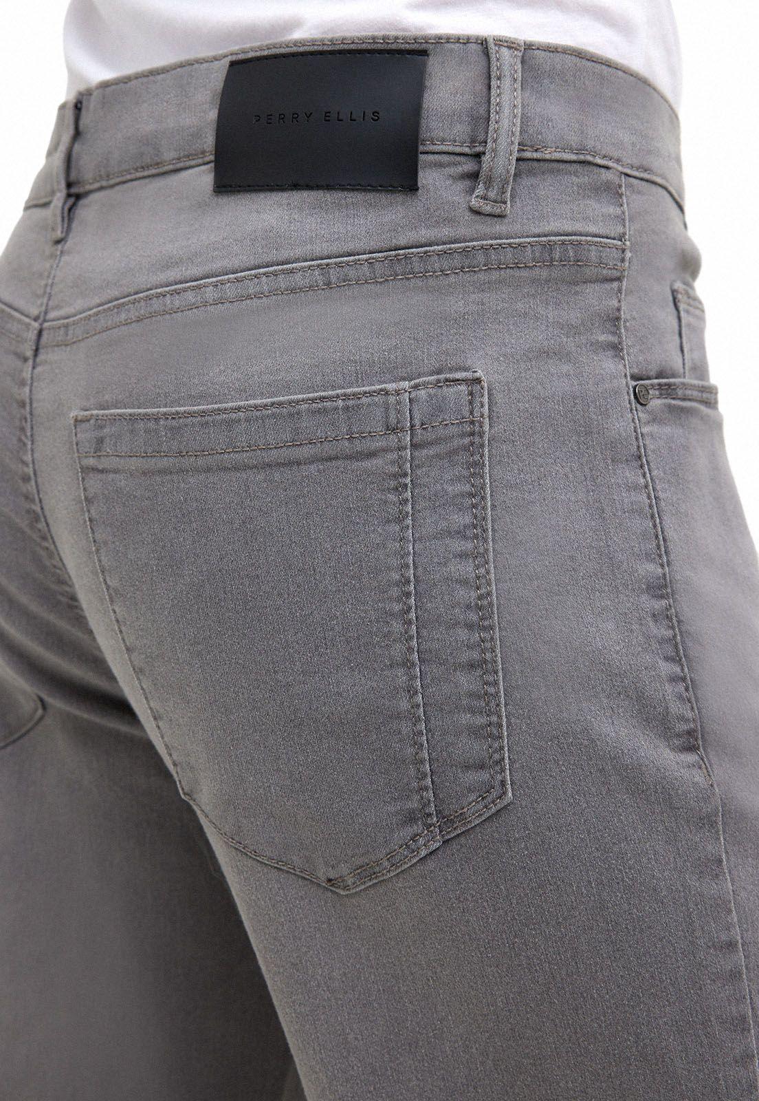 Jeans Casual Liso Gris-2