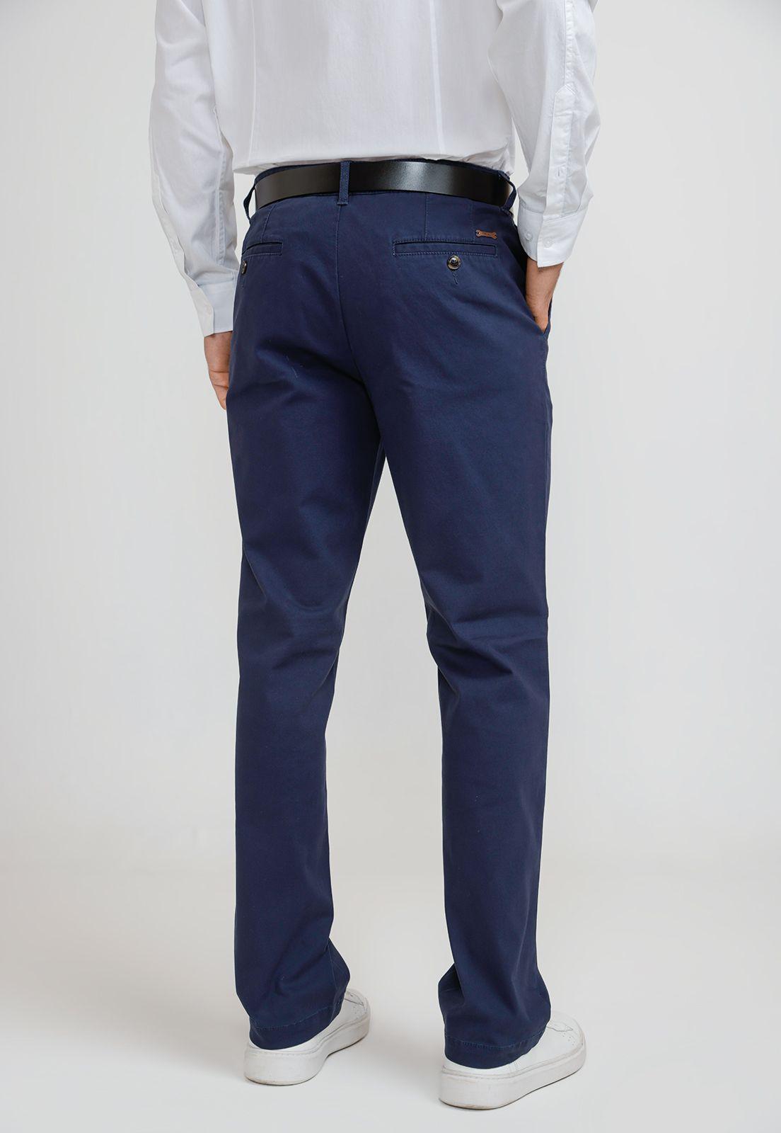 Pantalón Chino Hombre Algodón Vinci Azul Marino-1