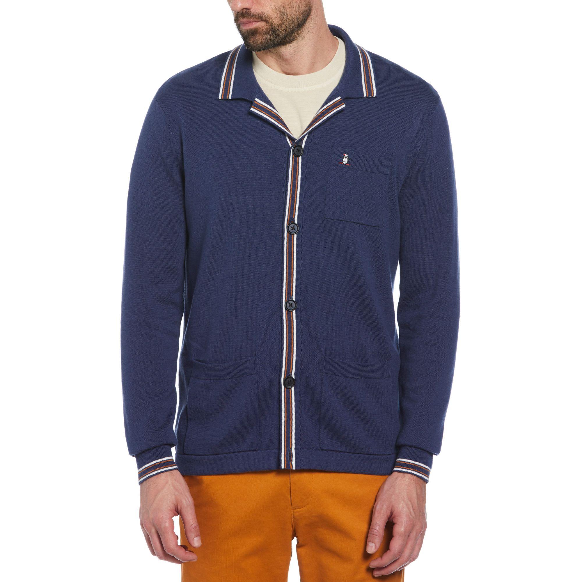 Sweater Hombre Cardigan Collection Azul-0