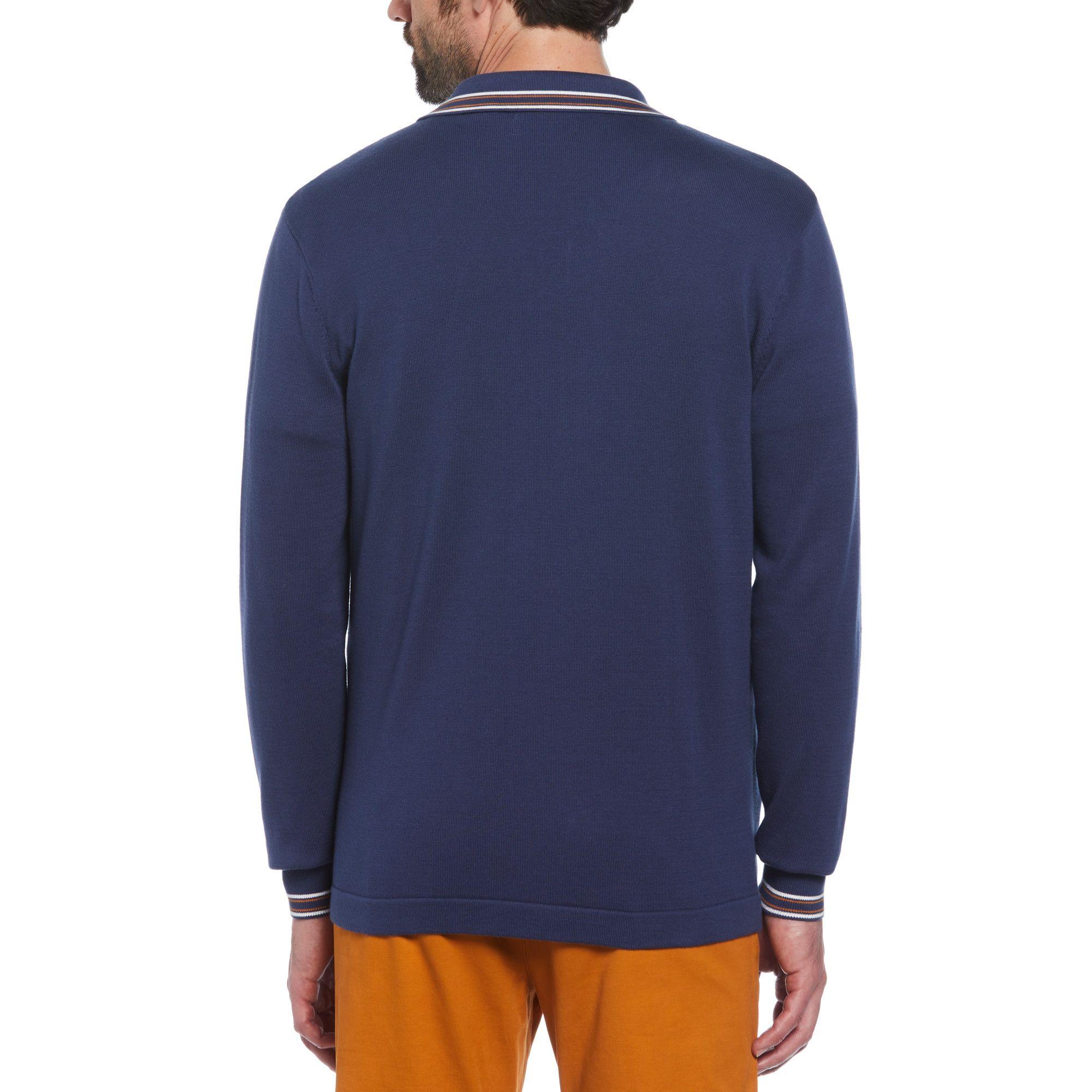 Sweater Hombre Cardigan Collection Azul-1