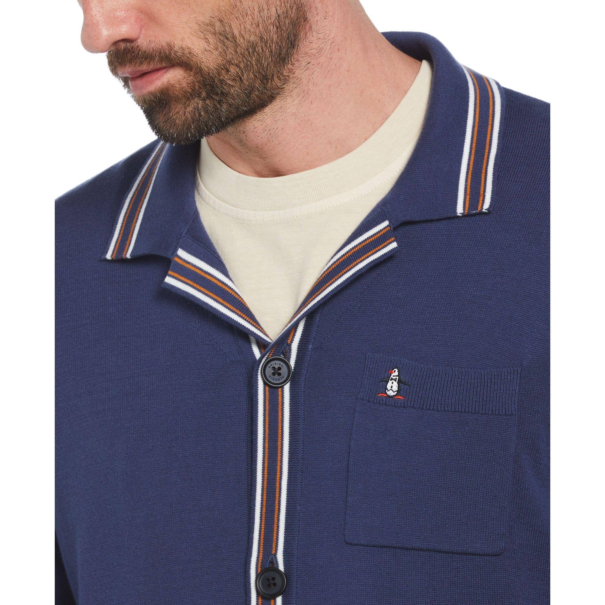 Sweater Hombre Cardigan Collection Azul-2