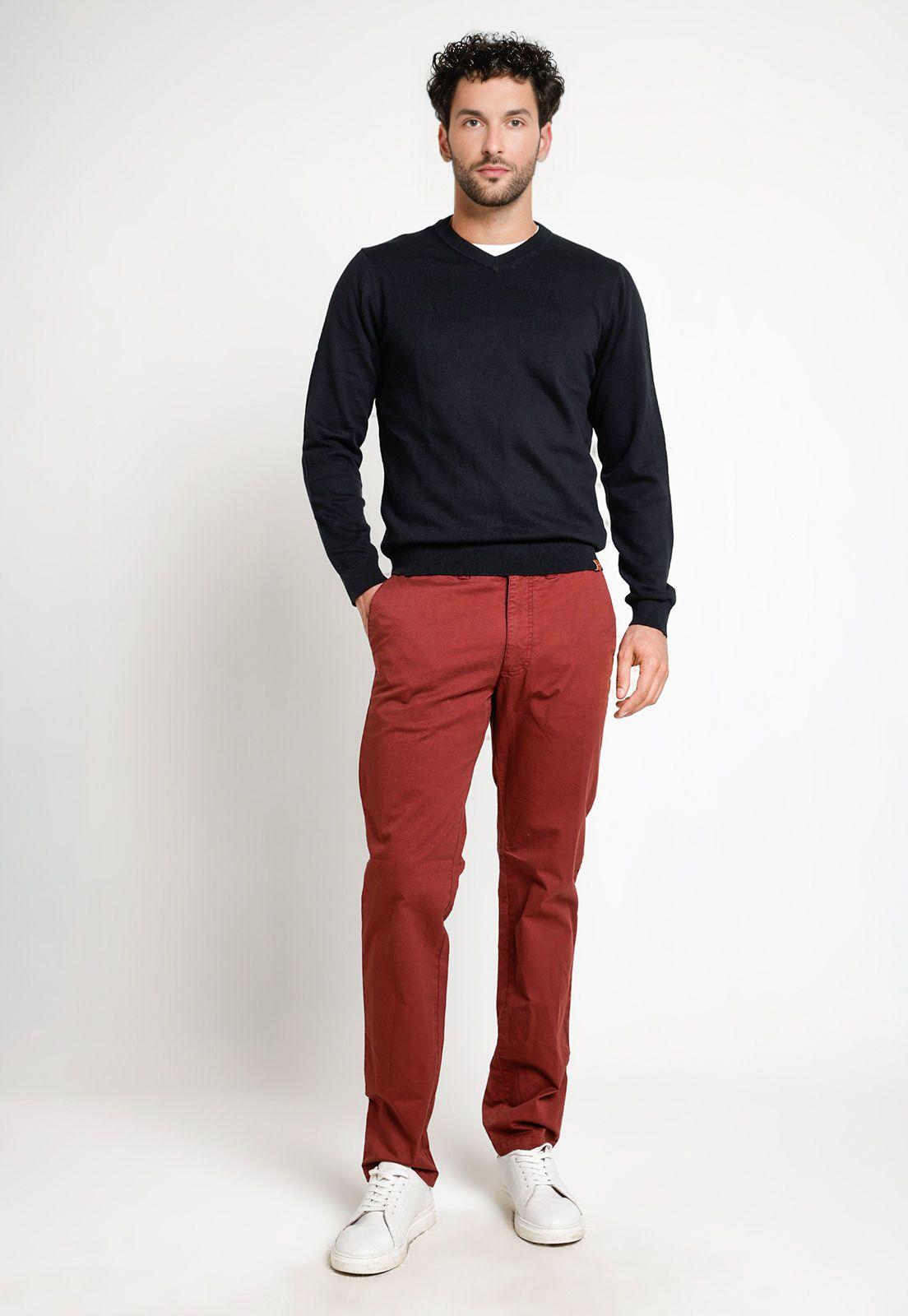 Sweater Hombre Cuello V Parrot Negro-3