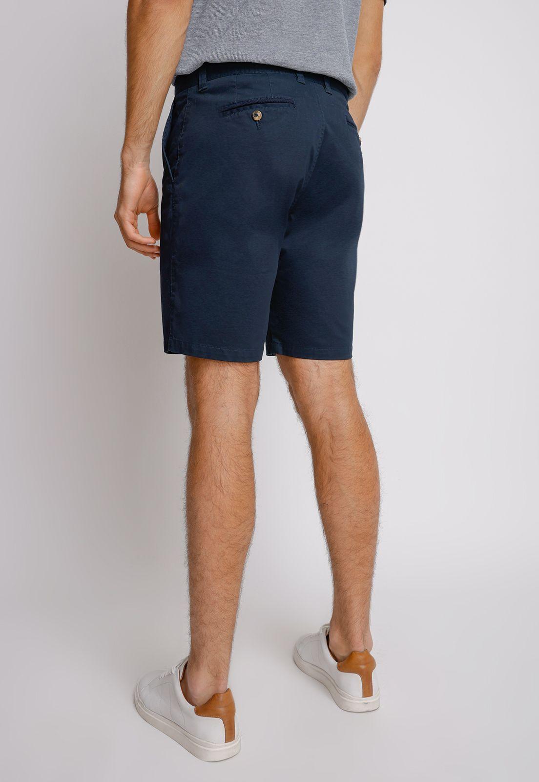 Shorts hombre Slim Fit Valerio Algodón Azul marino-1