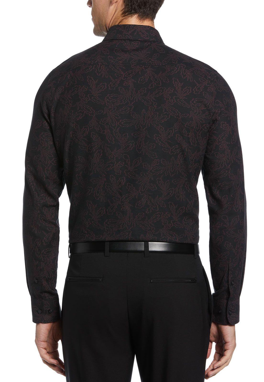 Camisa Casual Jacquard Burdeo-1