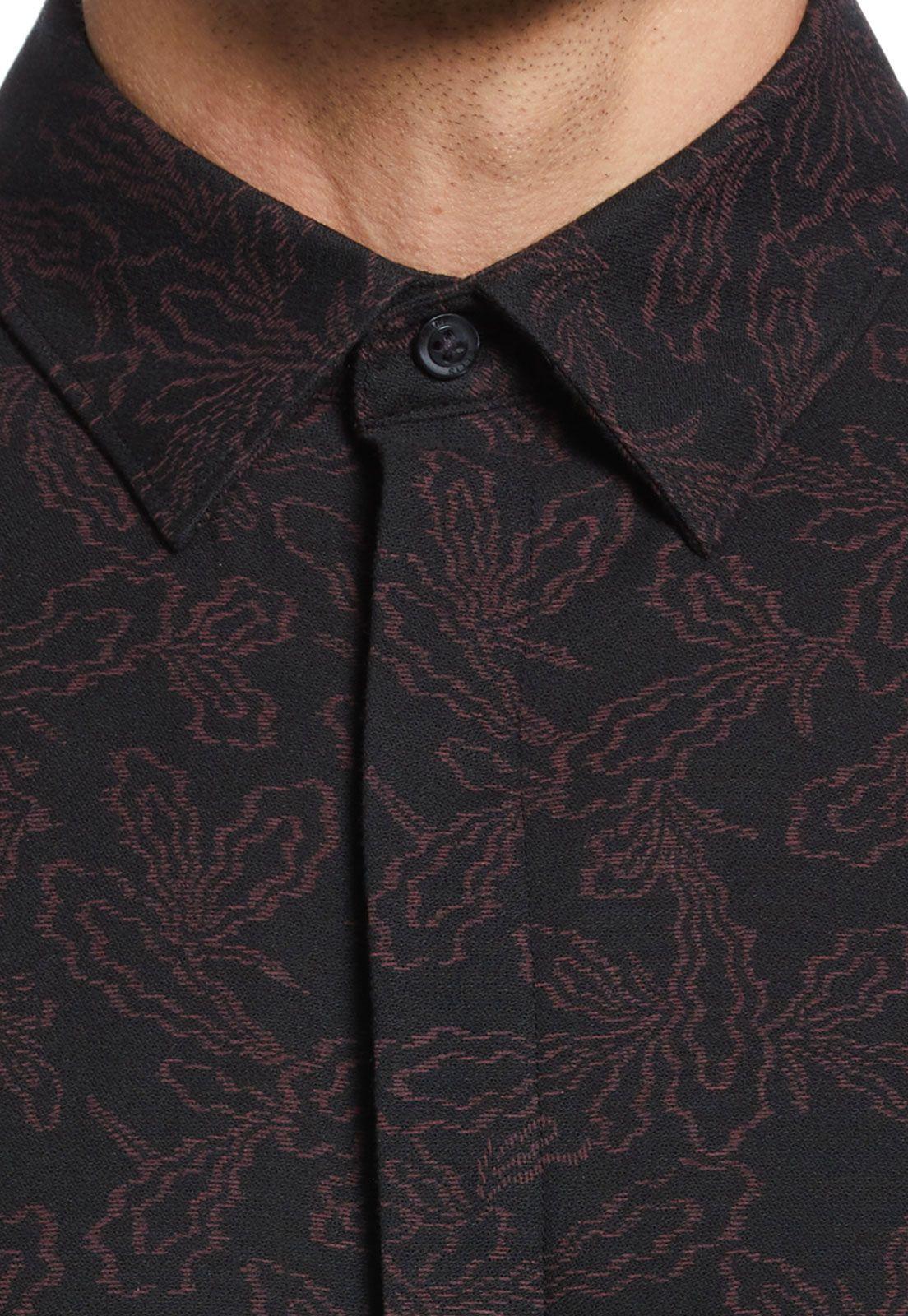 Camisa Casual Jacquard Burdeo-2