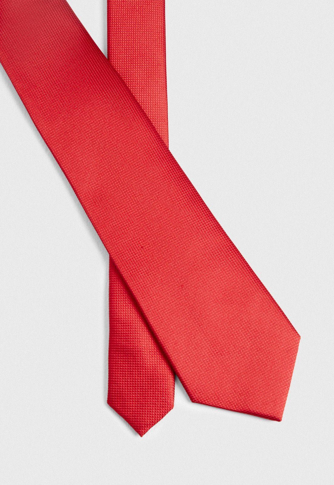 Corbata Andrew microdiseño rojo-1