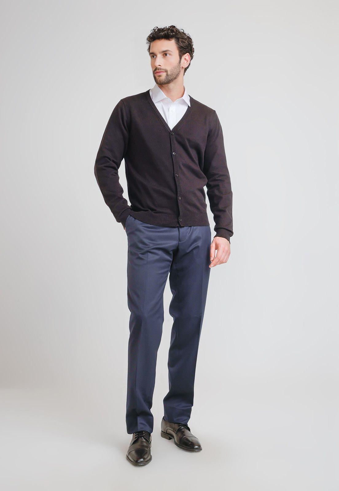 Pantalón Formal Hombre Regular fit Executive  Azul marino-3