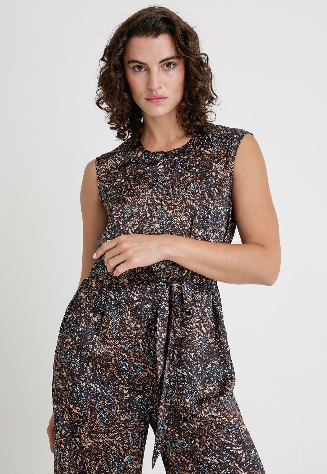 Enterito De Mujer Modelo Rodas Color Tostado-3