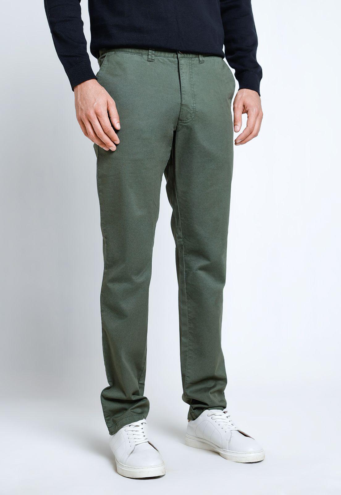 Pantalón Hombre Algodón Vinci Verde-0