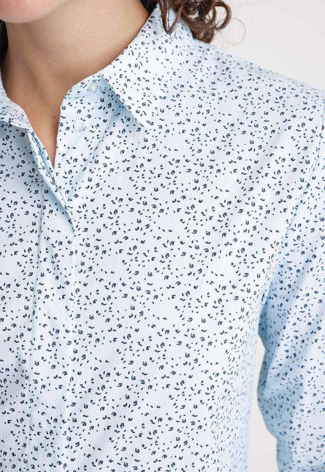 Blusa De Mujer Modelo Kora Color Celeste/Azul-2