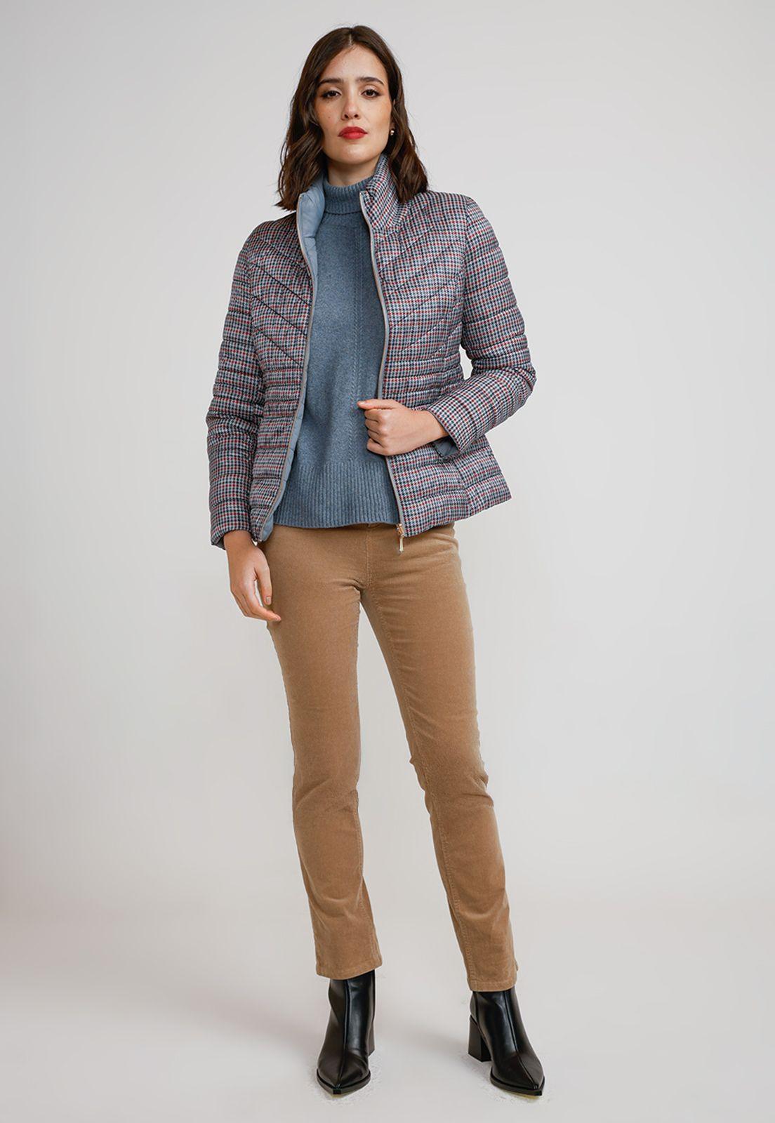 Parka Reversible Mujer Poliéster Dusty Blue-5