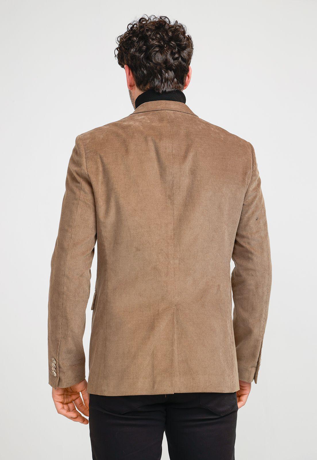 Chaqueta Hombre Cotelé Taupe-1