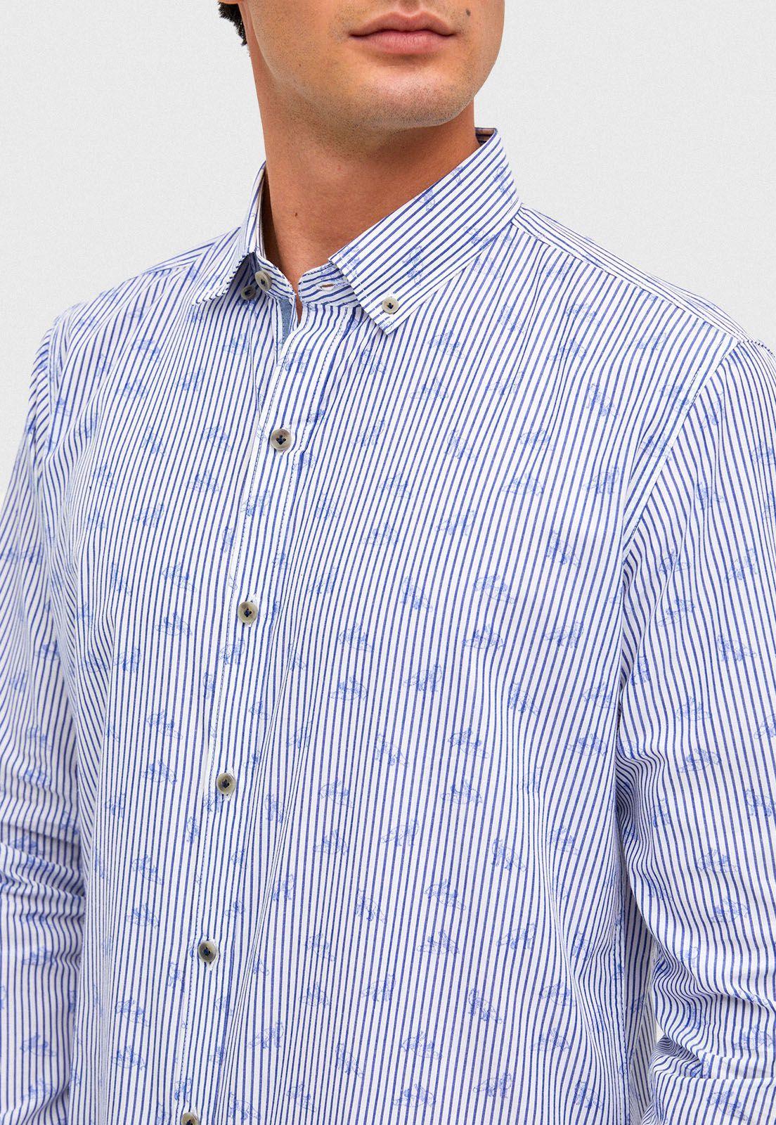 Camisa casual Bascou Blanca-2