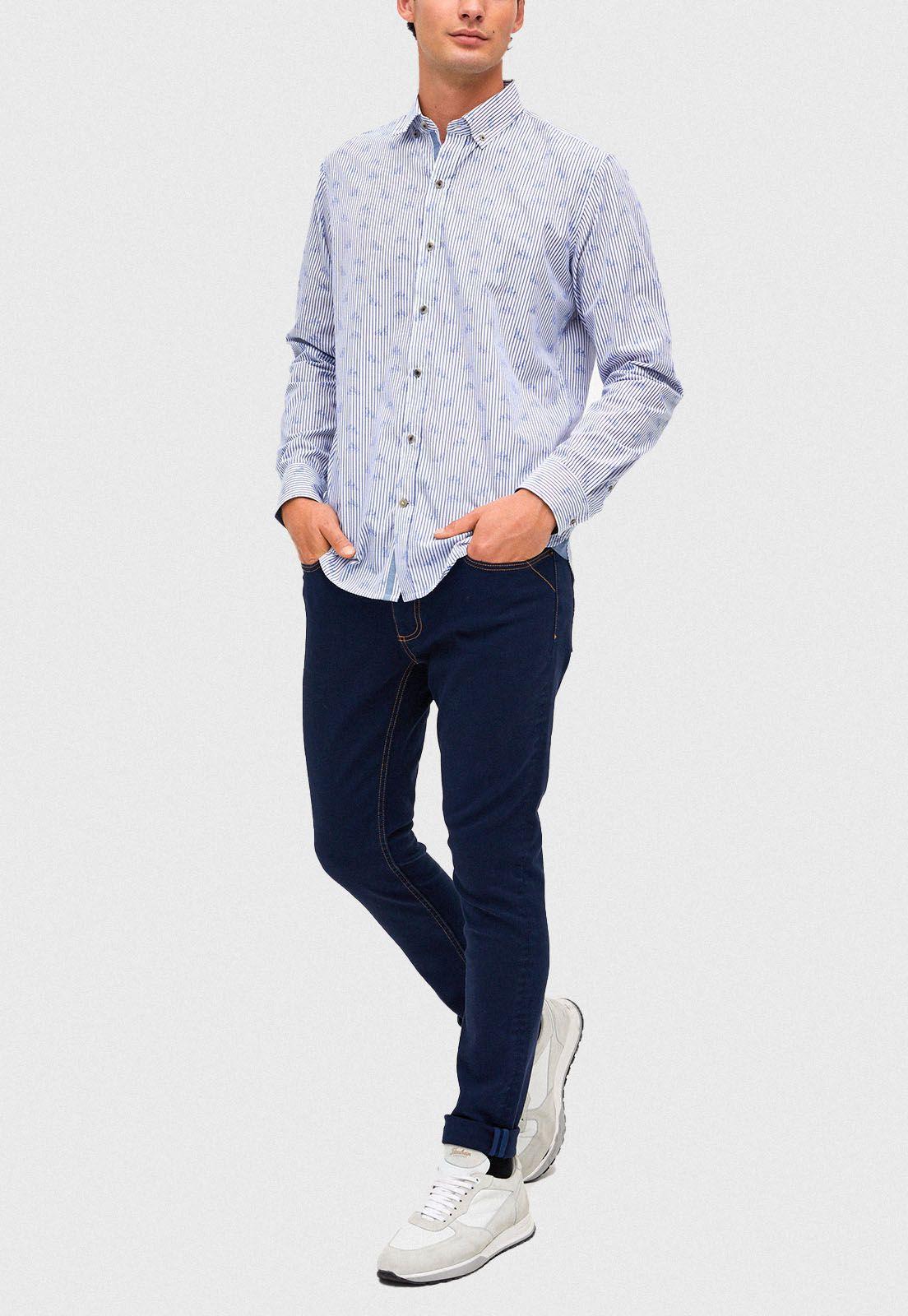 Camisa casual Bascou Blanca-3