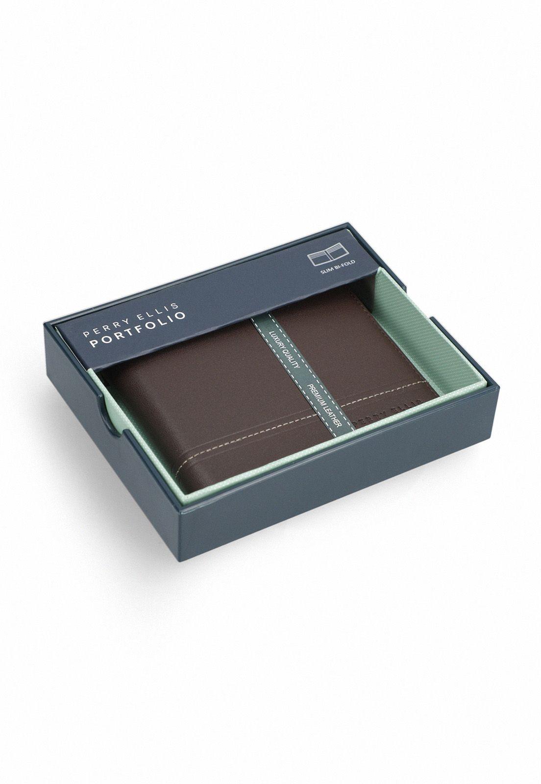 Billetera Cuero Bi-Fold Cafe-0