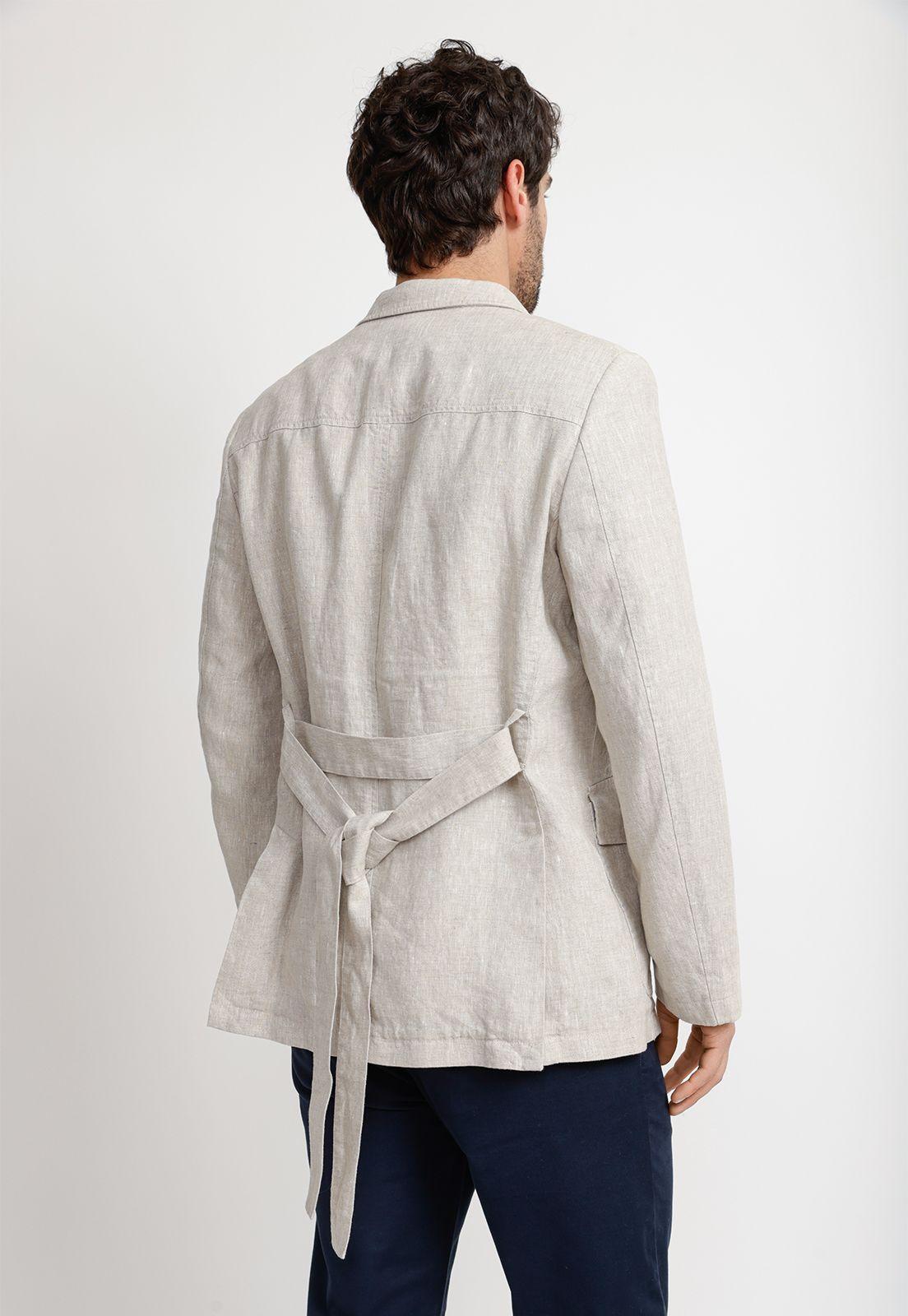 Chaqueta Hombre Lino Natural MARROQUI-3