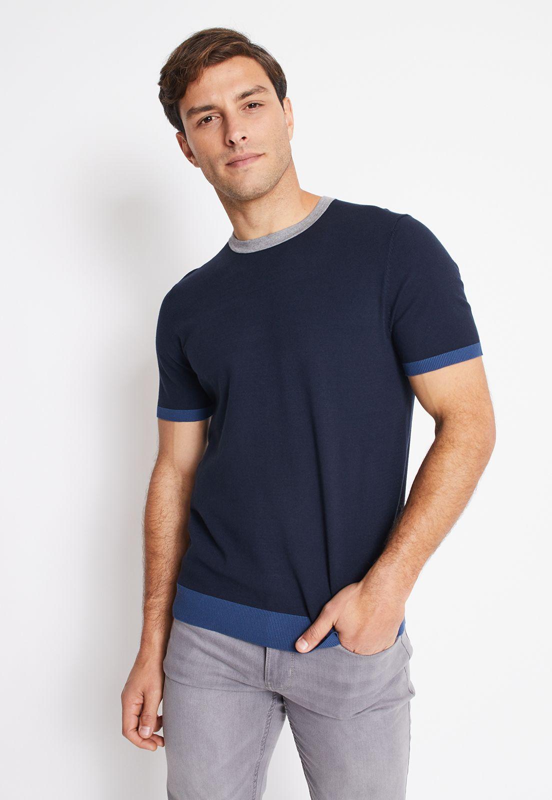 Polera Hombre Knit Navy-0