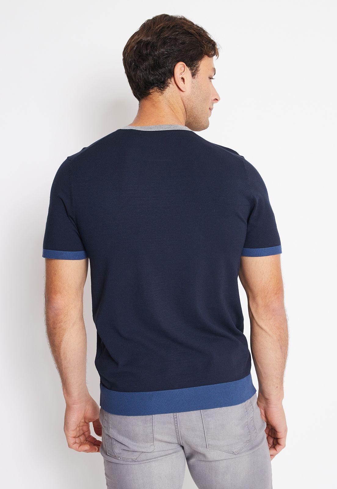 Polera Hombre Knit Navy-1