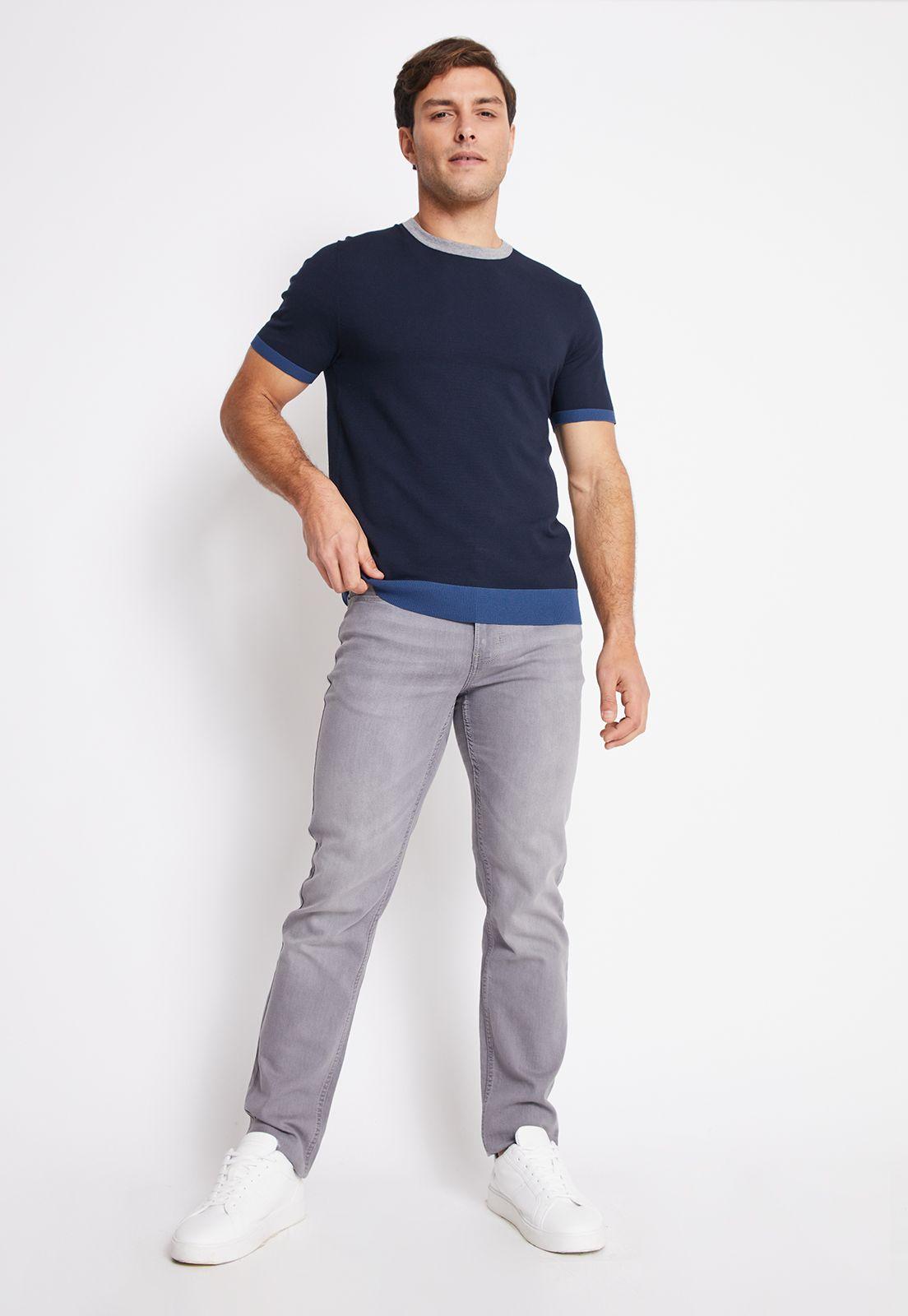 Polera Hombre Knit Navy-3