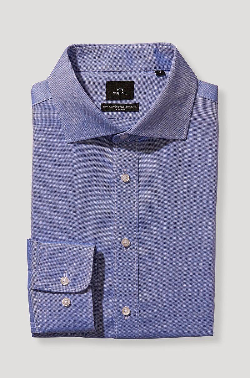 Camisa Non Iron Celeste-3