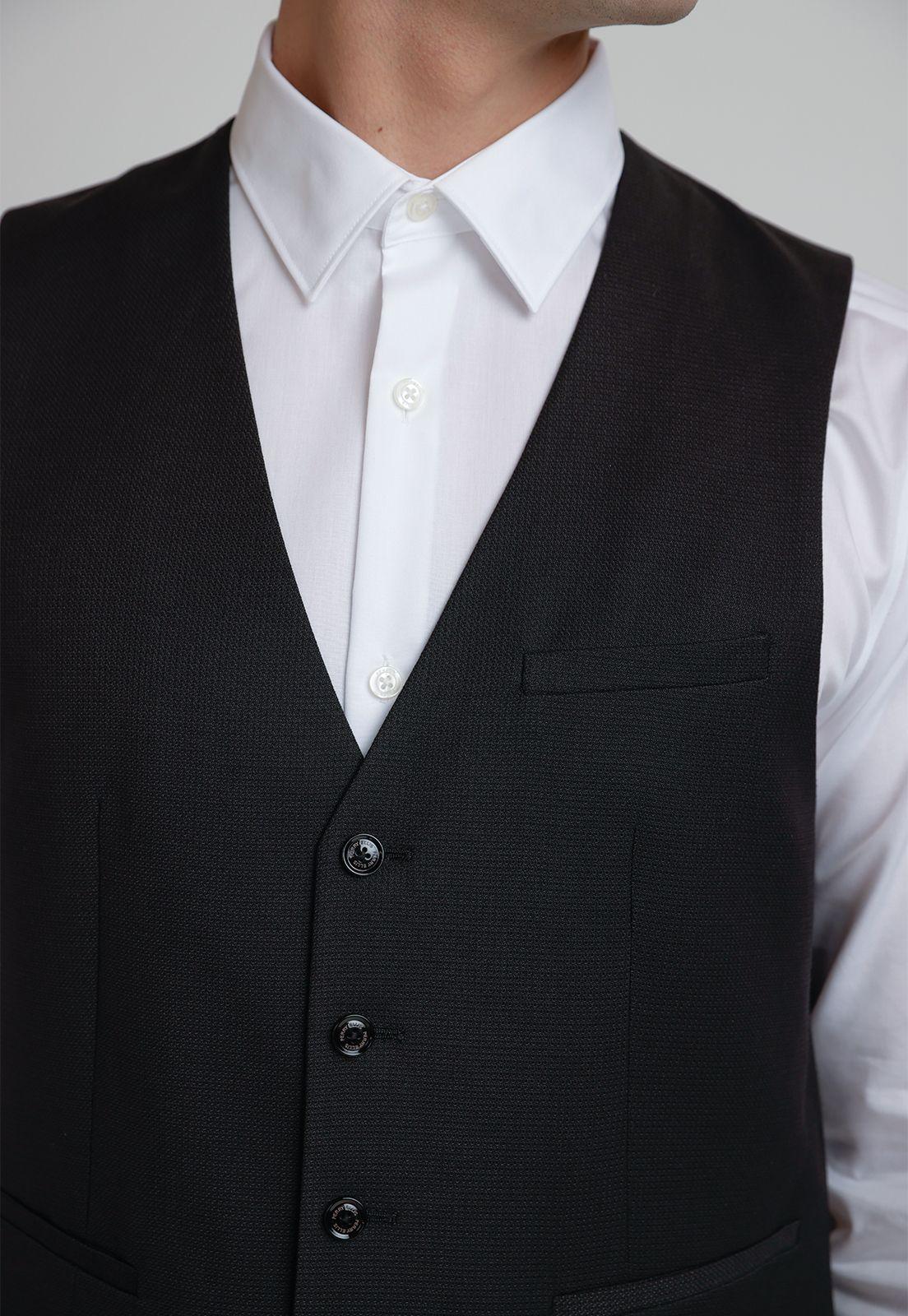 Gilet Hombre Formal Washable Negro-2