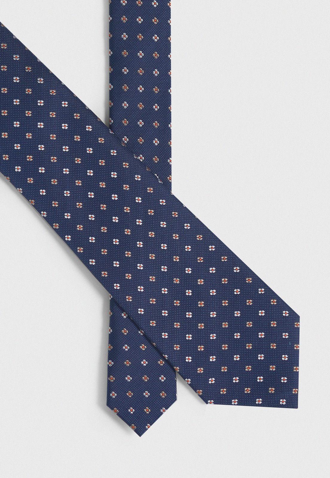 Corbata Formal Hombre Travel Seda Azul-1